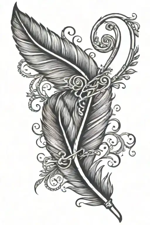 Proud Mom Feather Music Note Intertwined