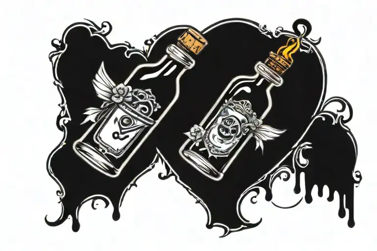 Love Potion Bottle Filled With Bumble