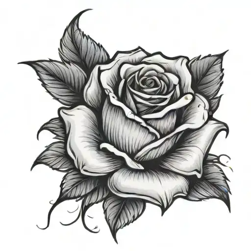 Idea To Accompany A Rose On The Hand