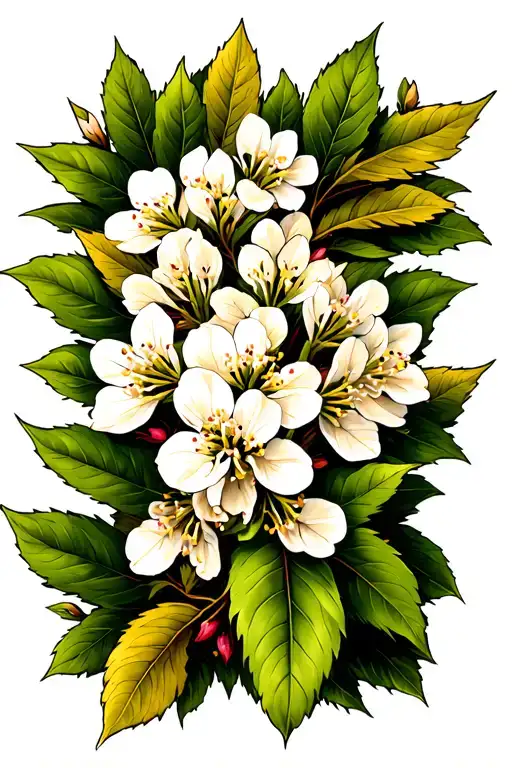 Mountain Laurel Bush Branch Long