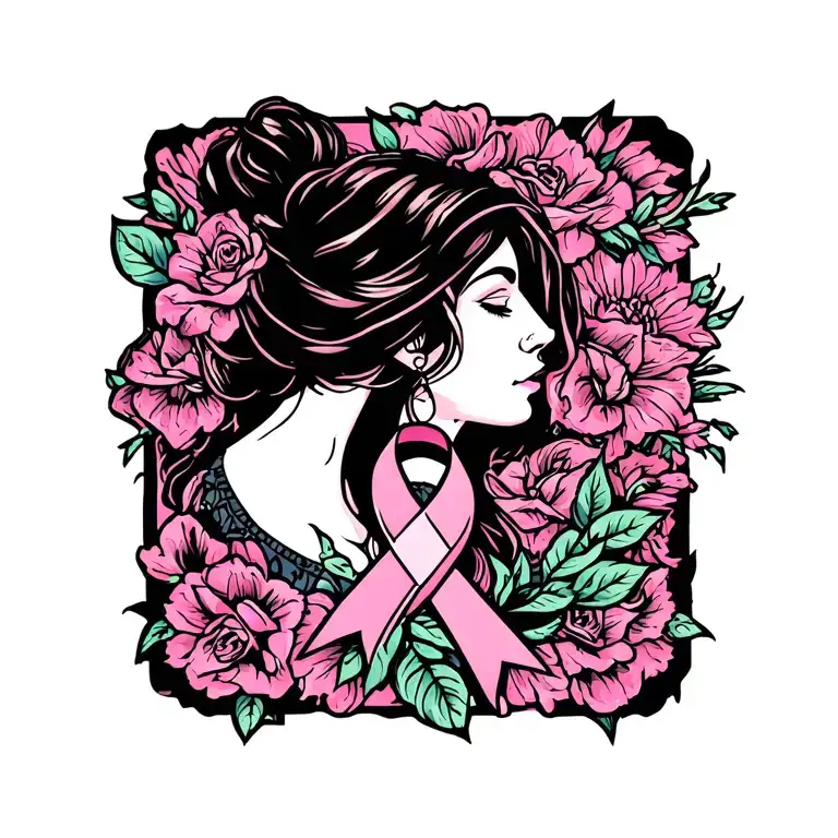 Faith With A Breast Cancer Ribbon