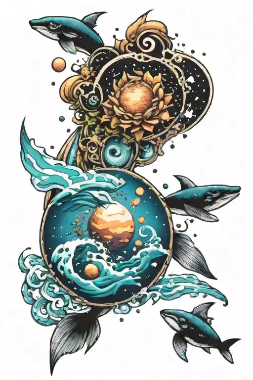 Ocean And Space And Life