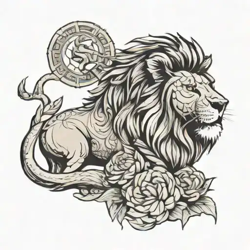 A Lion And Part Of It A Kid Sulet