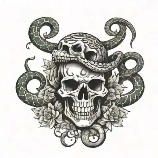 Two Headed Snake Skeleton Wrapping