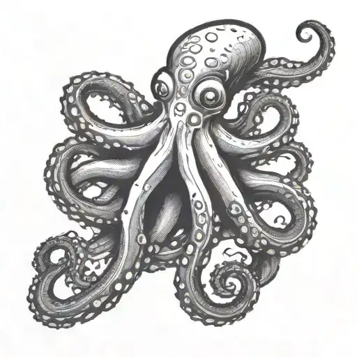 Octopus And 1984 Red Camaro