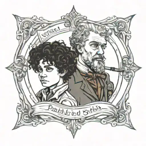 Father And Curly Haired Son Blood