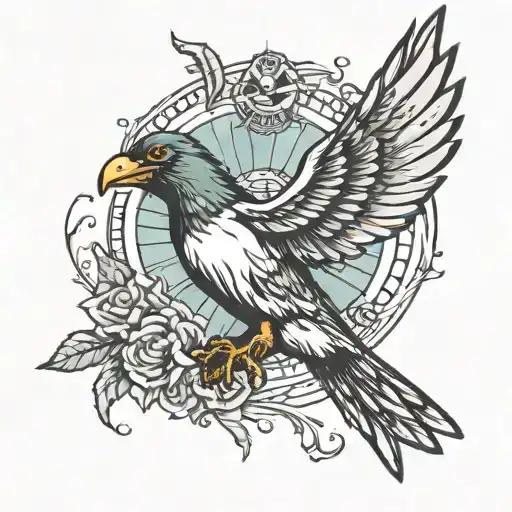 Pirate Pigeon Soaring