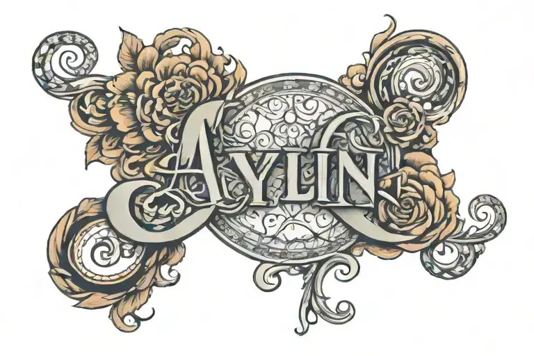 The Word 'Aylin' Written