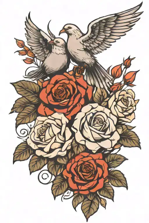 White Roses Black Doves Godmother Rise Up