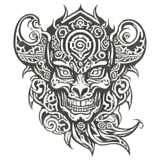 Dark Neo-tribal On Fist