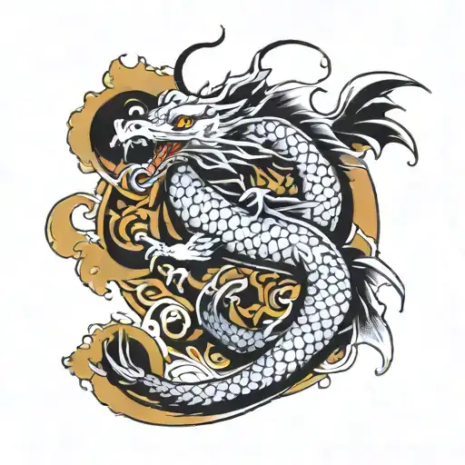 Dragon Samurai Koi Fish