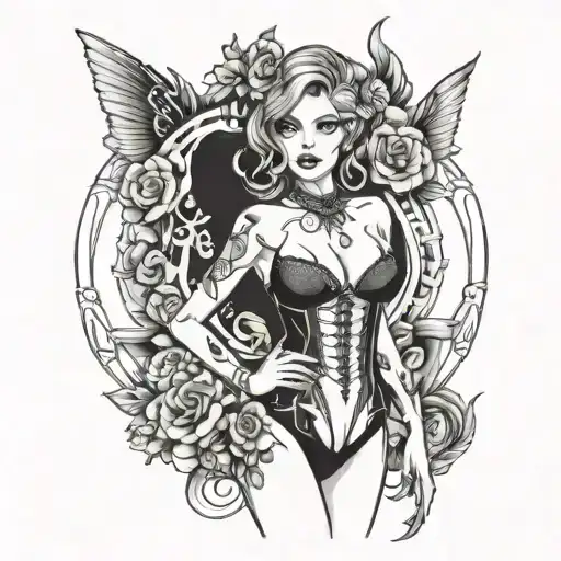 3D Sexy Woman Lingerie