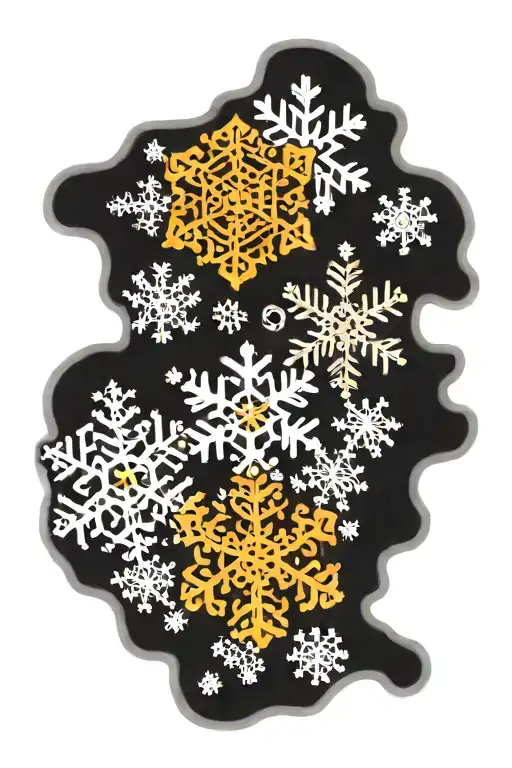 Snowflakes 3 Representing 3 Kids Names