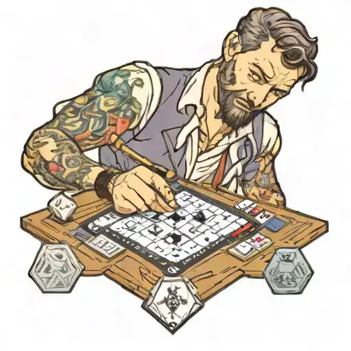 Board Game Gay Tied Man Holding