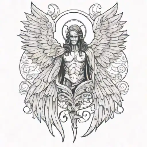 Lucifer And Angel Wings