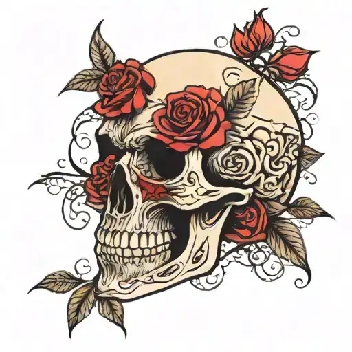 Skull And Roses