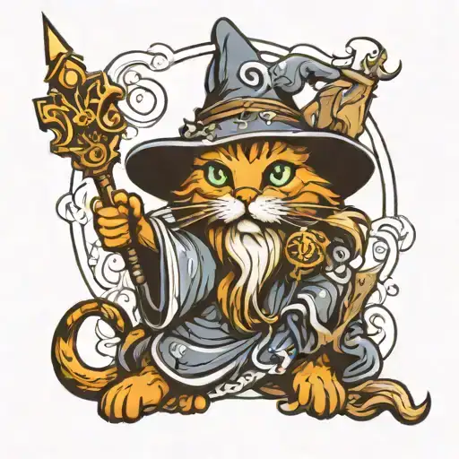 Wizard Cat Jesus Christ