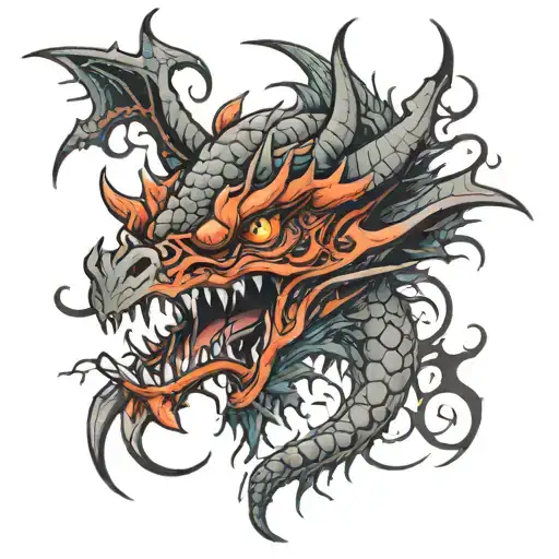Fierce Scarred Eye Dragon