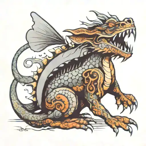 Animal With The Head Of A Dragon And The Body Of A Rabbit