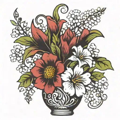 March Birth Flower In A Vase