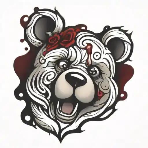 Teddy Bear With Blood