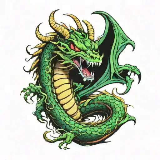 Japanese Dragon Monster Energy Drink