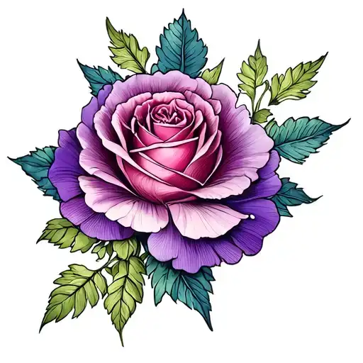 Yorkshire Rose Honeysuckle Violet Carnation