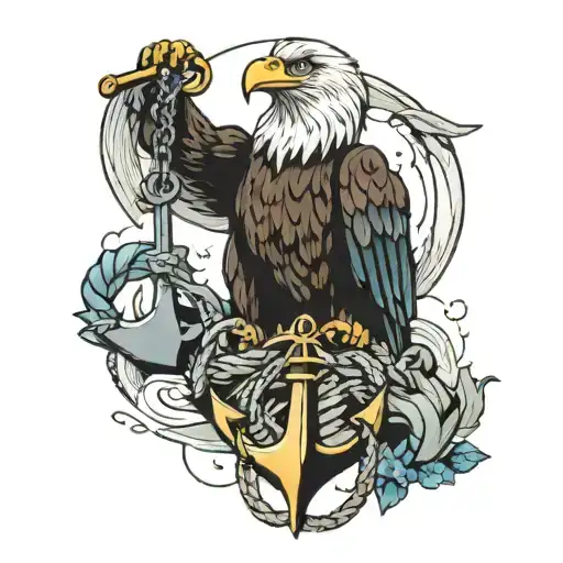 Eagle On A Broken Anchor