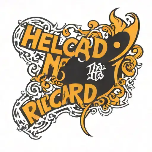 Lettering Design Featuring Hello My Name Is Rickard