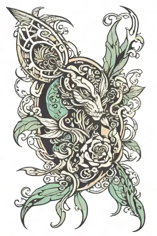 Phyonix With Background Representing