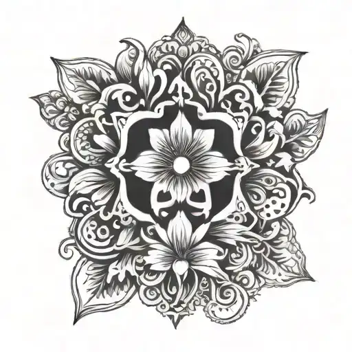 A Black Ink Tattoo With My Moms Name Mileinis In The Center Of A Small Rising