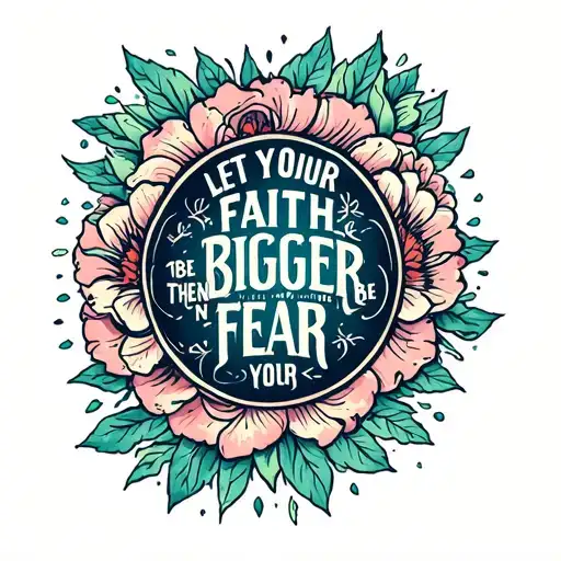 Let Your Faith Be Bigger Then Your Fear Forearm