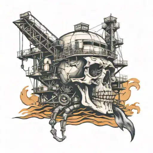 Oil Platform Skull