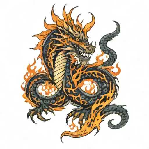 Dragon Flames Tribal