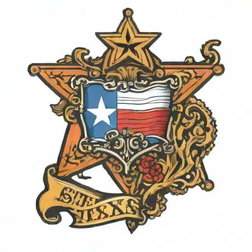 State Of Texas With Texas Flag Imposed