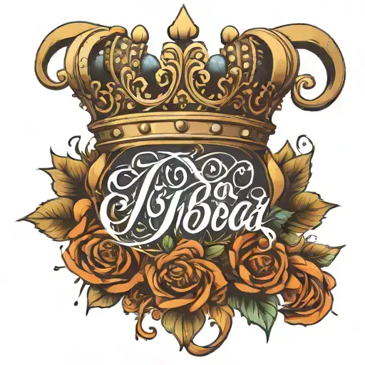 I Need Inba Vihan 3D Calligraphy With Crown