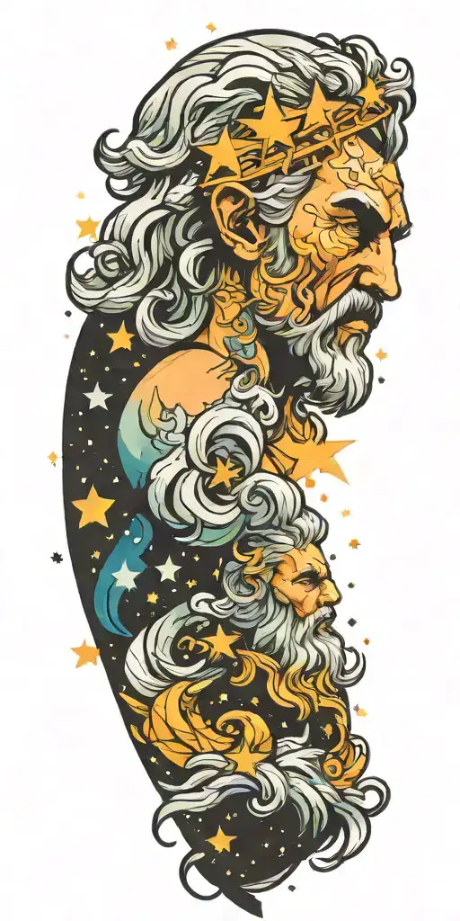 Zeus In A Galaxy Filled With Stars