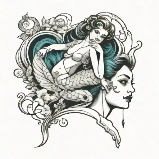 Siren Pinup Girl