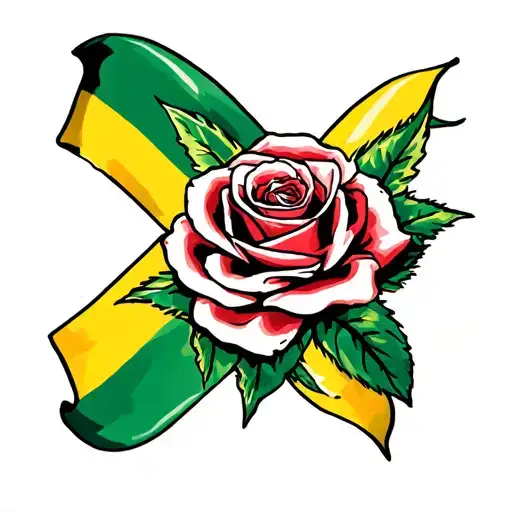 Jamaican Flag Rose