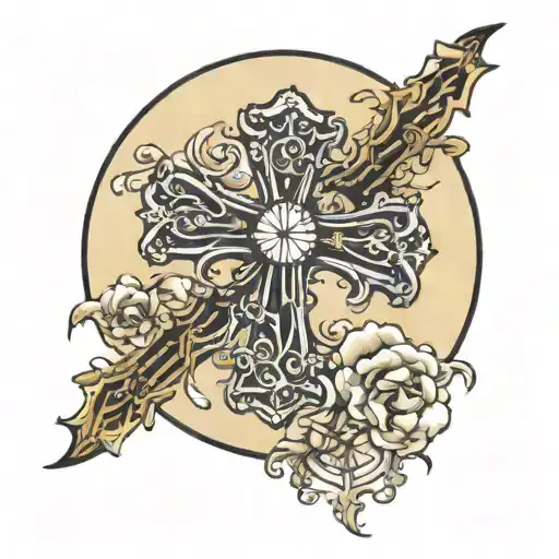 Cross And A Full Moon