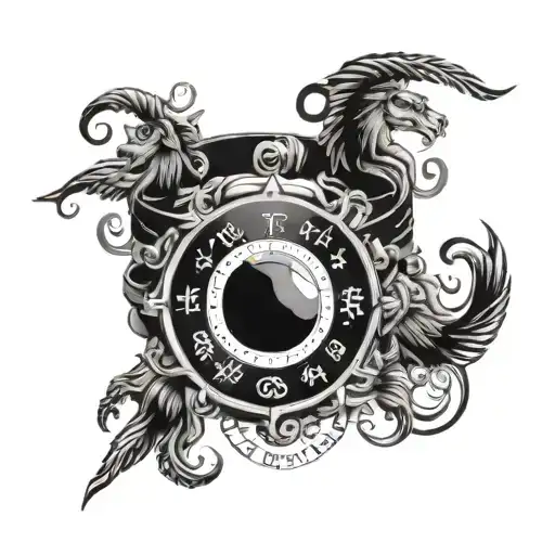 Bracelet With Multiple Zodiac Signs And Birth Years