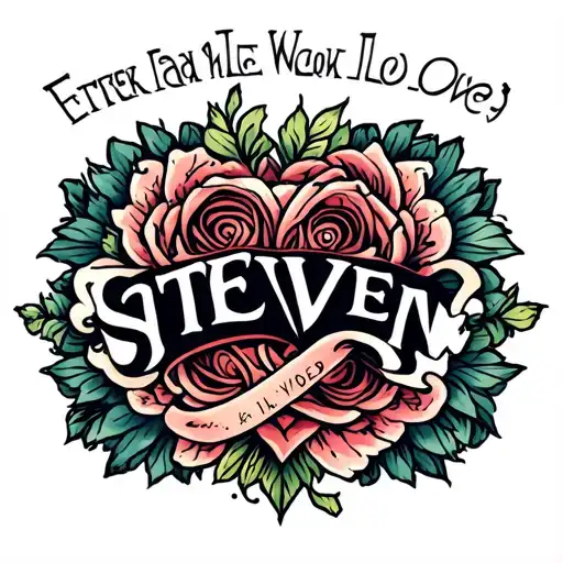 Eternal Love With Name Steven Hidden