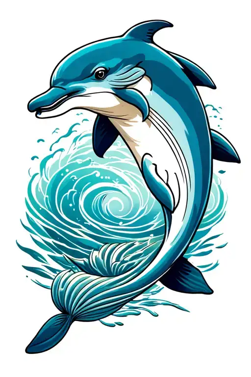 Traditional Dolphin Swimming