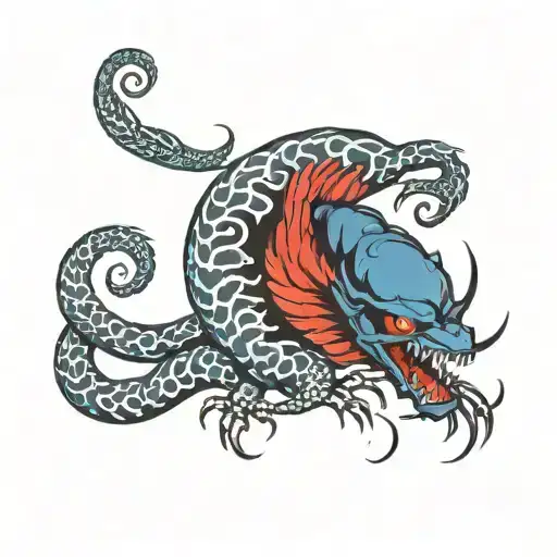 Carnagewith Turkwy Blue Color Instead Of Red And Antivenom In Yin And Yan Style