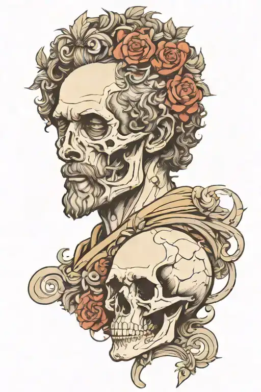Marcus Aurelius And Skull
