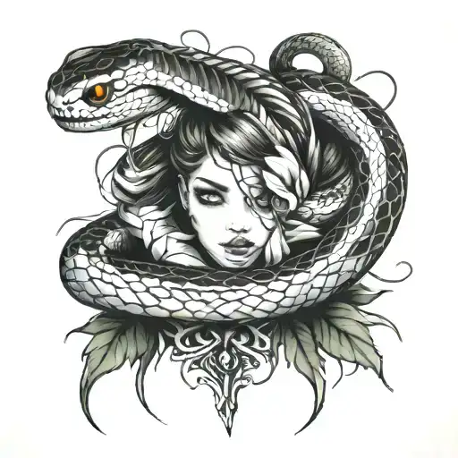 13 Wrapped In A Snake For A Girl 