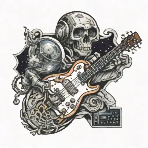 Science Math Space Music Guitar