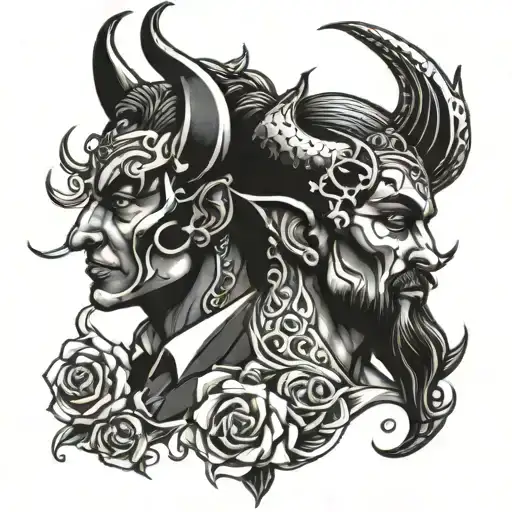 Devil And Angel Whispering Into My Ears