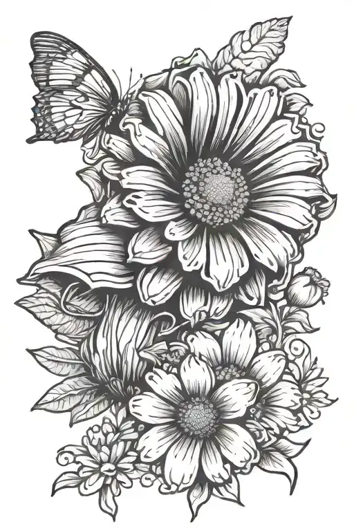 Seashell Transforming Gerber Daisy Flower Bell And Star Sign
