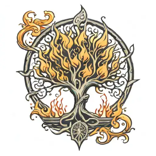 Tree Of Life Flames